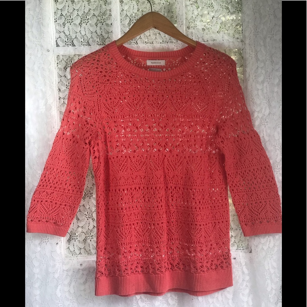 Women’s Van Heusen Argyle Knitted Sweater Sz L